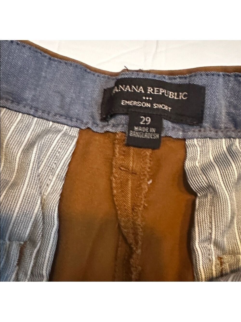 Banana Republic Tan Flat Front Shorts - Picture 2 of 5